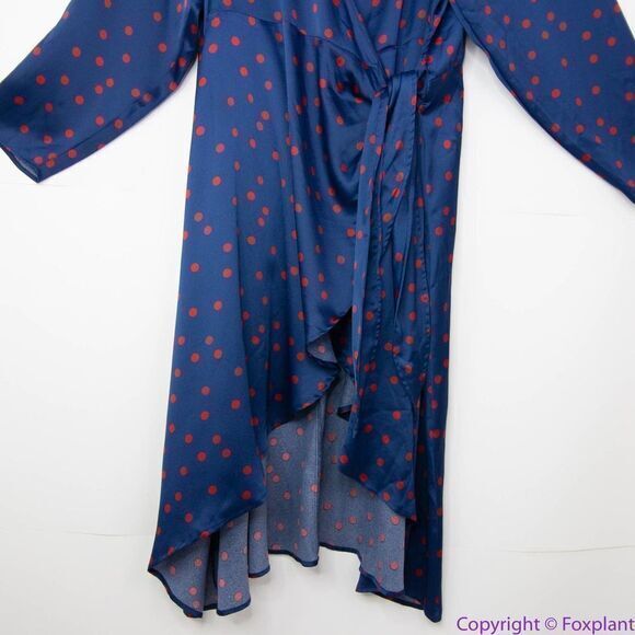 NEW Eloquii Tulip Hem Wrap Dress in Mandalay Dot, 28 - Picture 5 of 16